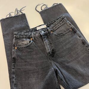 TopShop Straight Gray Women's Jeans